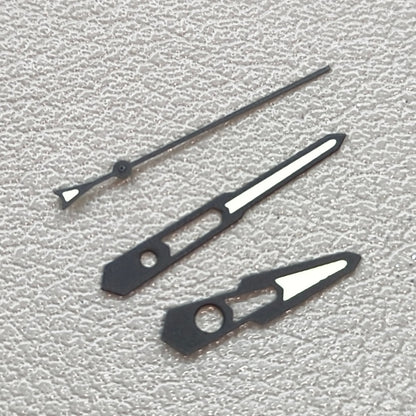 2 Sets Green Lume Matted Black Trim Hollow Watch Hands for NH35 NH36 Movement