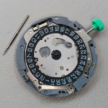 Japan Miyota OS11 0S11 Quartz Movement Black Disk Wheel Date@4
