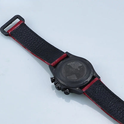 4130/VK63 38.0mm Carbon Fiber Case Popular Nylon Cowhide Strap Fastener