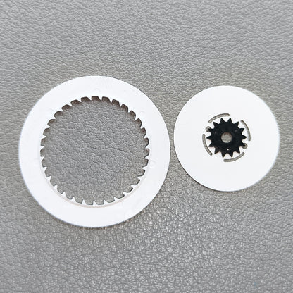 Silver Original Font Date Disk Wheel for NH36 Movement Crown Position@3