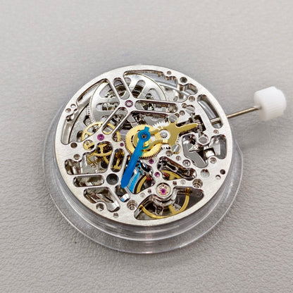 Silver HZ75DOA Hollow Bare Balance Wheel Automatic Mechanical Movement