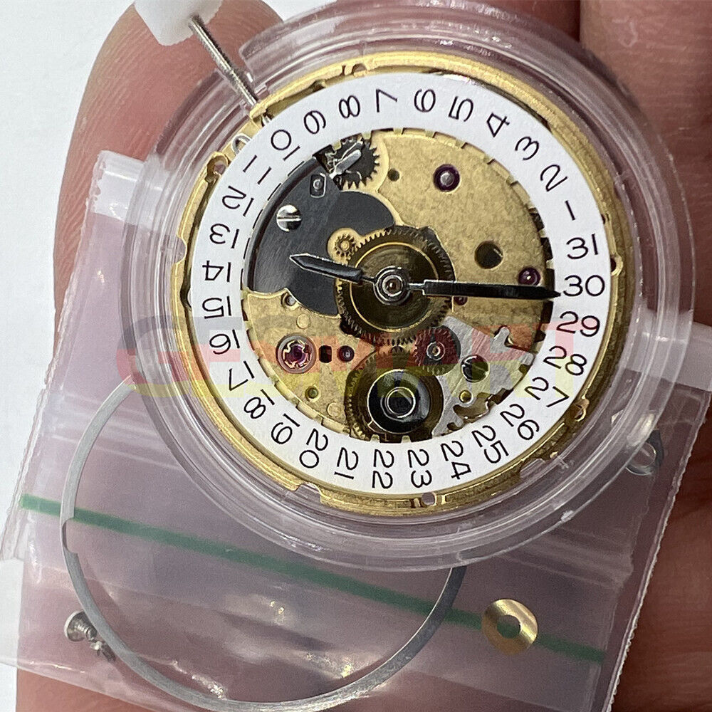 TIANJIN ST2130 golden mechanical watch movement with single calendar, compatible with 2836-2 and 2824-2 models