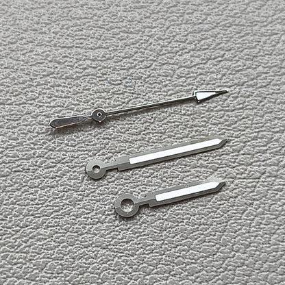 2 Sets Watch Hand Silver Trim Arrow Shape Lume for Miyota 2315 2035 2036 2115 2305