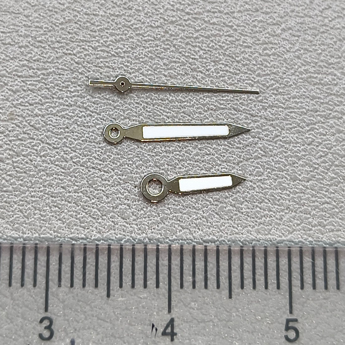 2 Sets Green Lume Silver Trim Arrow Shape Watch Hands for Miyota 1M12 Movement