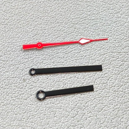 2 Sets Green Lume Black+Red Trim Watch Hand Set for Ronda 515 Quartz Movement