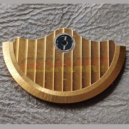 Golden rotor oscillating weight for China Made ST10 movement, precision watch accessory.