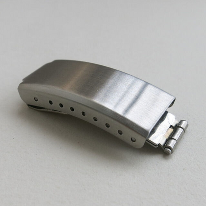 Trifolded 644NS watch buckle 10-20mm with spring bar for secure bracelet repairs and adjustments.