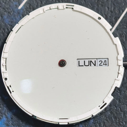 Miyota 6N00 quartz movement with 3 hands and double calendar for accurate timekeeping.
