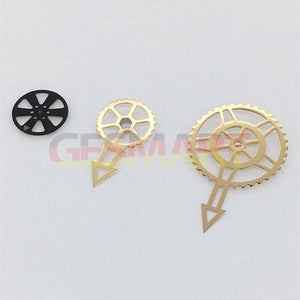 NO Luminous 3 Hands Gear Type Rose Golden Watch Hands for Miyota 82S7 Movement