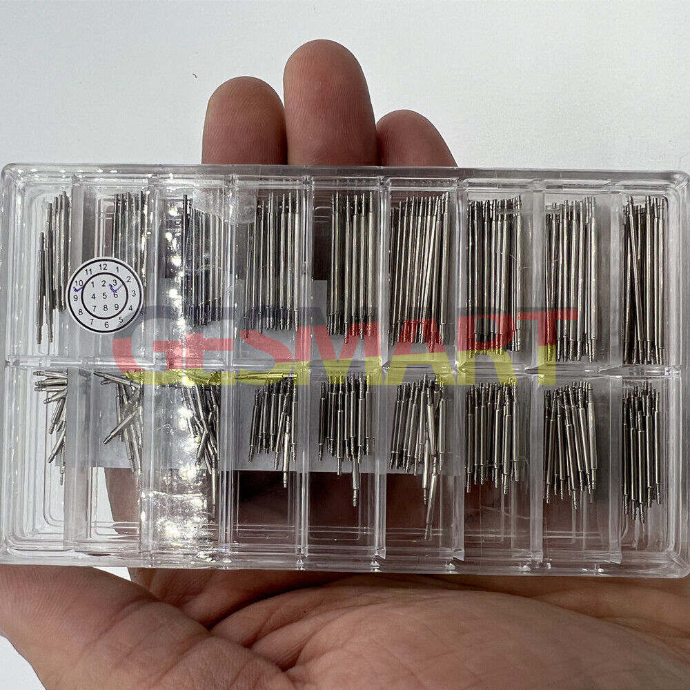 Stainless steel Double Flange 1.2mm watch spring bars, 18 sizes, 360PCS kit