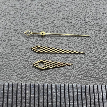 Ensemble d'aiguilles de montre dorées en sergé sans luminescence pour mouvement NH35 NH34 NH36 NH70