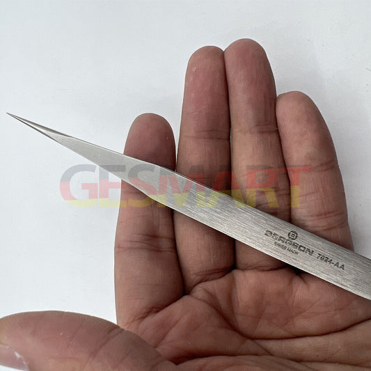 Bergeon 7024-AA anti-magnetic tweezers 125mm for precise Swiss watch repairs