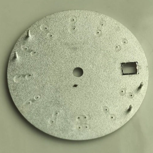 28.5mm BGW9 blue lume dial with blue marbling vein design, no logo, for NH35 NH36 watch movement.