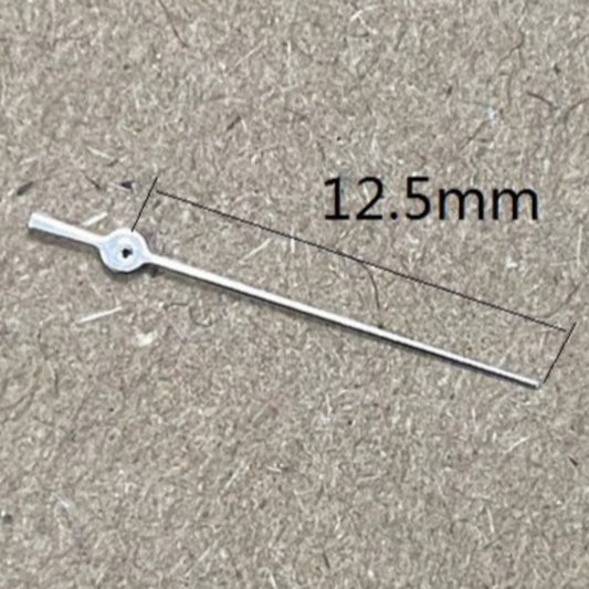 Set of 3 silver 12.5mm second hands for Miyota FS00 FS01 FS10 watch movements, precision parts.