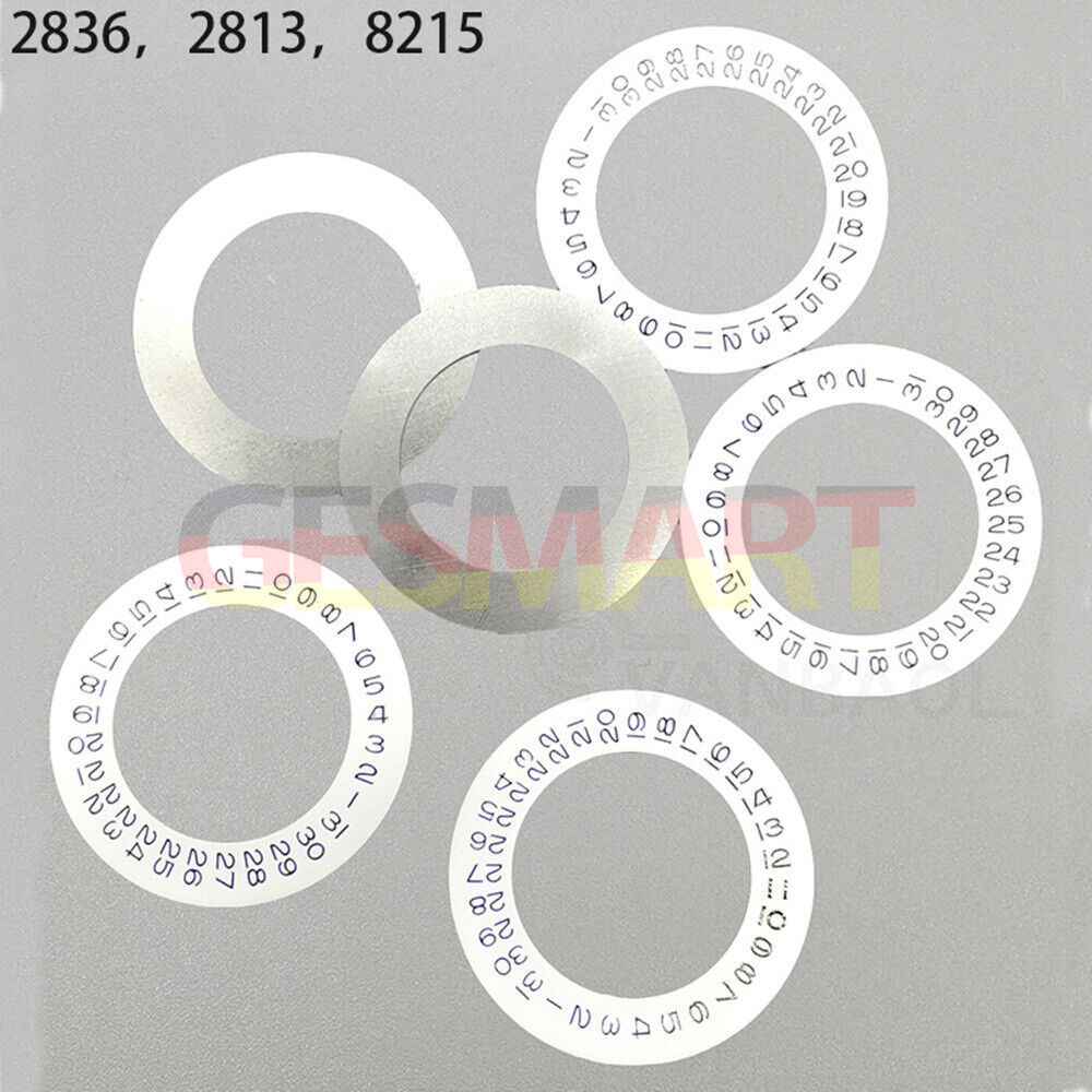 1. Date disk wheel close-up for Tianjin Seagull 2824 watch movement, precise date display.  