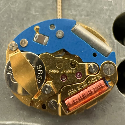 Swiss Made ETA980.003 Quartz Movement 2 Hands Watch Part Blue Circuit Board