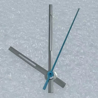 Blue second hand with silver trim and green lume for Miyota 8285 watch movement, precise timekeeping replacement