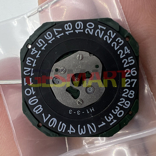 Black Dial Quartz Movement Miyota 2315 3 Hands Date@3 Movement with Watch Stem