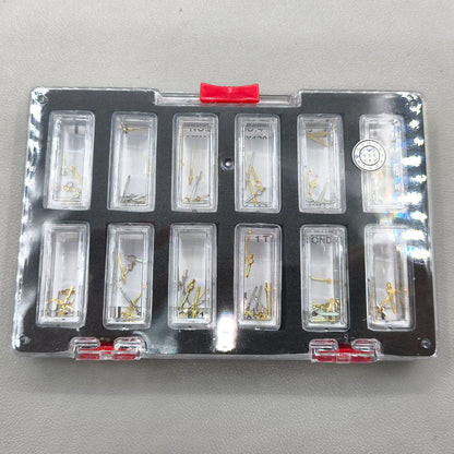 44 Sets Watch Hands Assortment Golden/White Luminous Hour/minute/second Hands