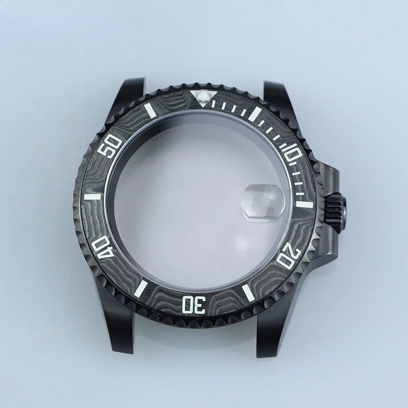 40.5mm IPB Stainless Steel Case Sapphire Glass fit NH35 Carbon Fiber Bezel