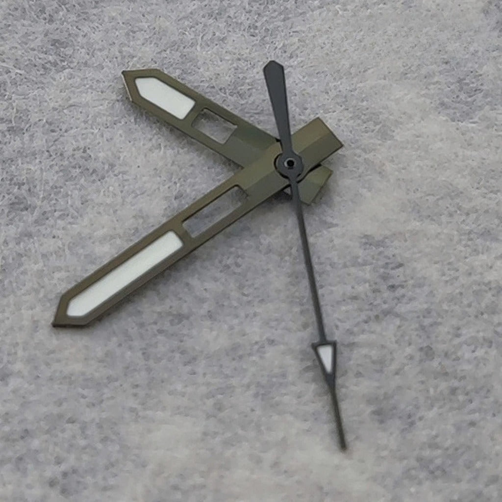 Modified Watch Hands C3 Green Luminous Pointers For NH36 NH35 NH38 7S/4R
