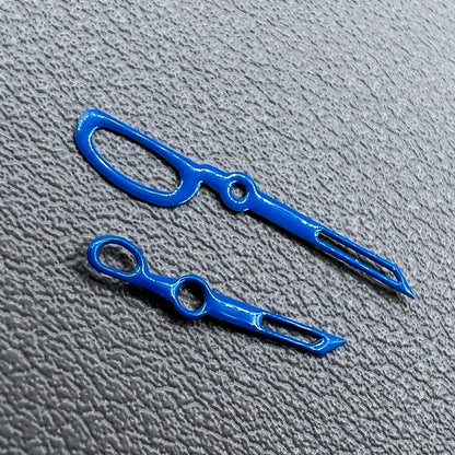 2 Sets NO Lume Scissors Shape Watch Hands Set Fit for NH35 NH36 Movement