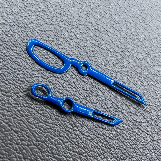 2 Sets NO Lume Scissors Shape Watch Hands Set Fit for NH35 NH36 Movement