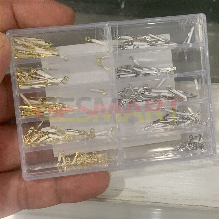 Three-piece hour, minute, and second hands set for Miyota 2035 PC21 watch movement, sleek design.