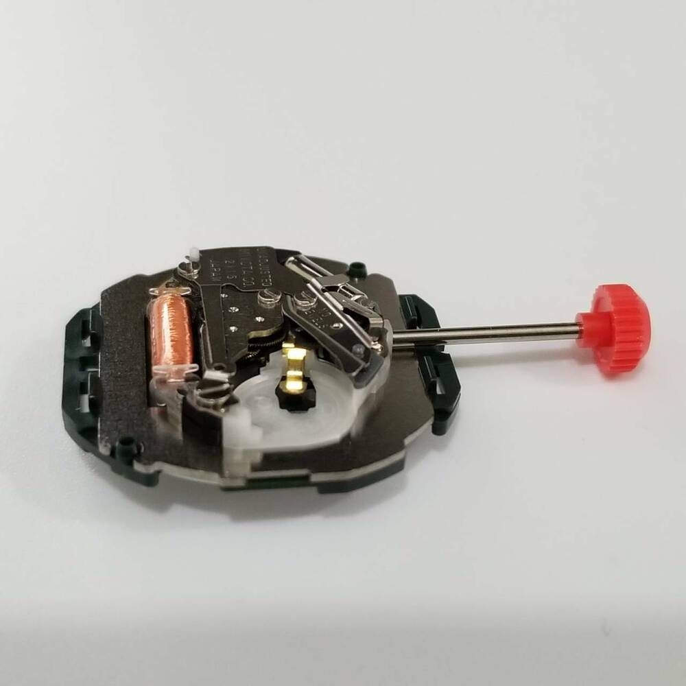 Miyota 2115 quartz watch movement by Citizen, ideal for precise timekeeping in watch repairs.