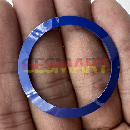 Sea Blue 38/30.5mm aluminum watch bezel insert with no carved font for precise replacement.