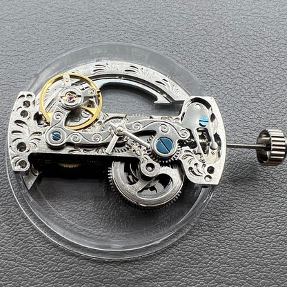 Automatisches Mechanisches Uhrwerk LG0801BS Silber Lang Pendelrad