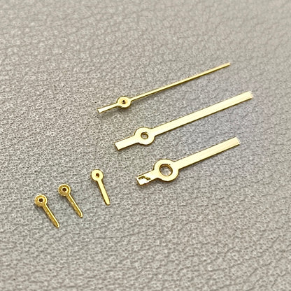 2 Sets Golden Squared Pointed 6 Hands Watch Hands for Miyota JS15 Movement