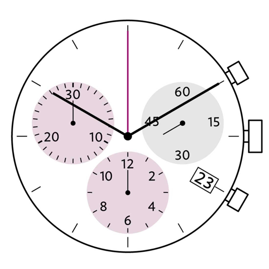 Ronda 5030D quartz watch movement by Ronda, precise timekeeping for luxury watch repairs and assembly.