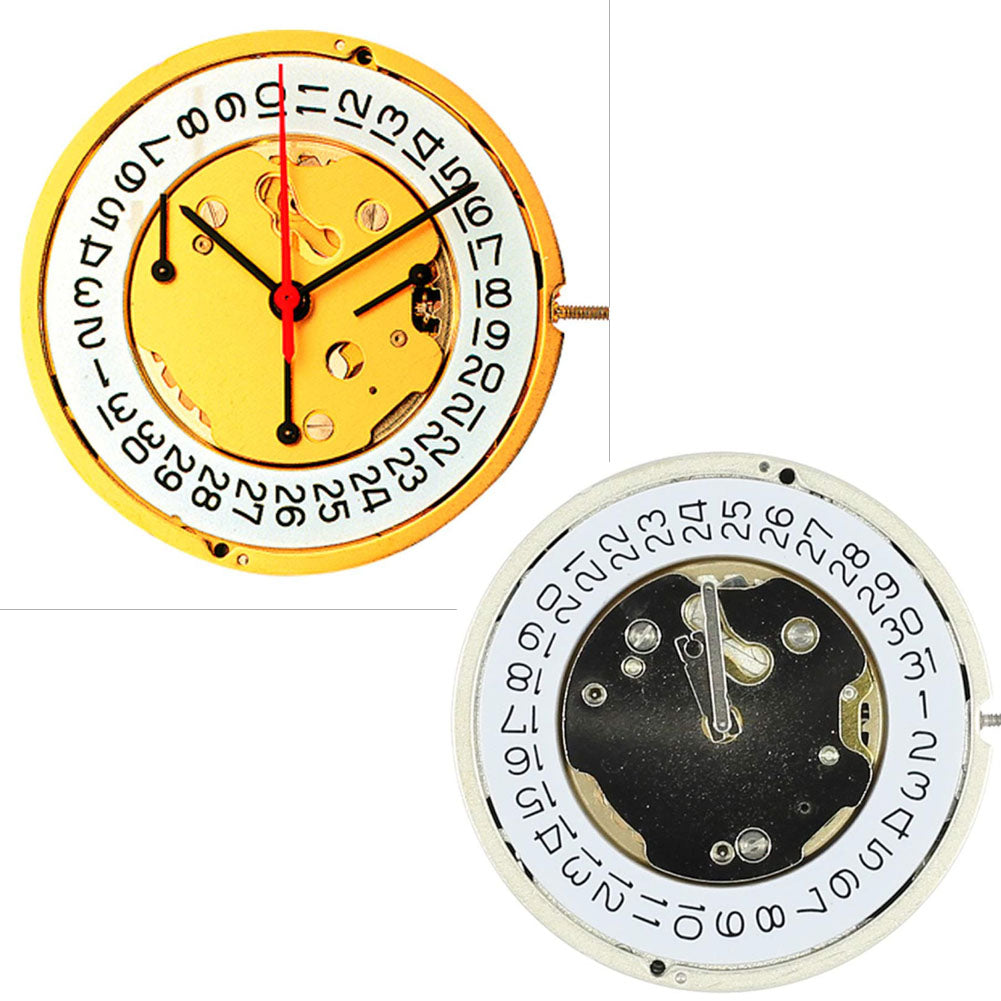 Ronda 5030D quartz watch movement with precise timekeeping for luxury watch repairs and assembly.