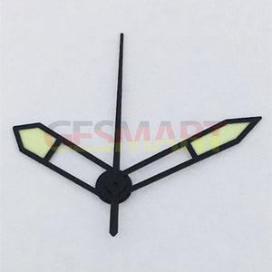 3 Hands Black Trim Green Luminous Watch Hands for Asian 8215/2813/8205 Movement