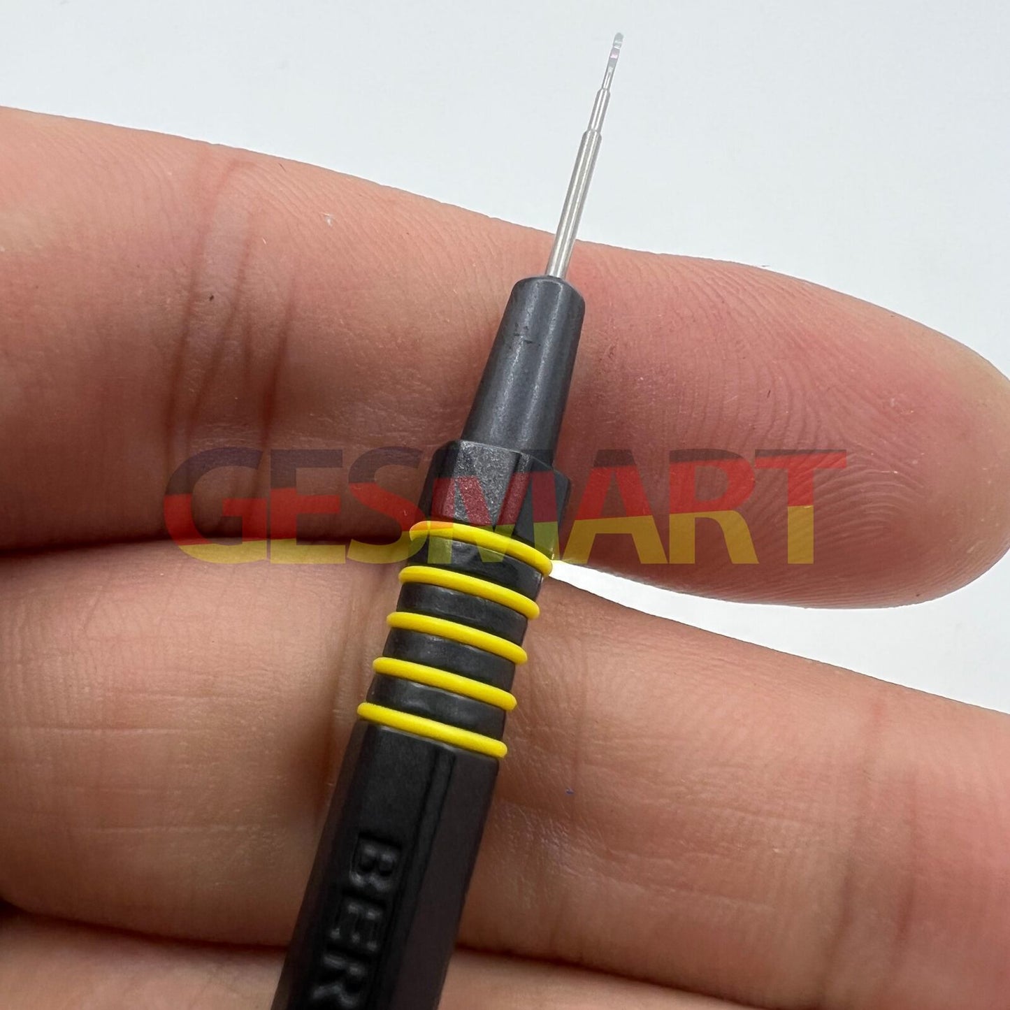 Bergeon 7013-R red metal dip oiler for precise watch component lubrication and maintenance.