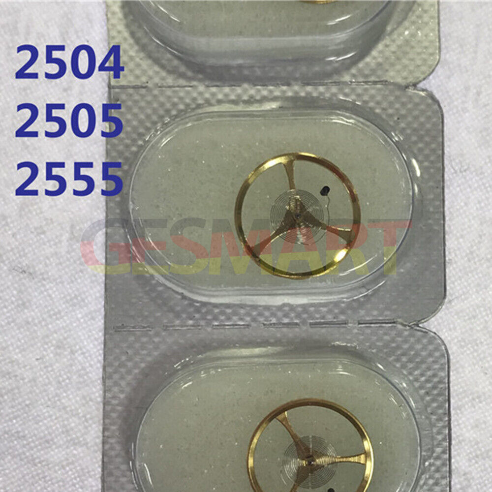 Complete Balance Wheel with Hairspring for Seagull ST25 watch movement, precise timekeeping part.