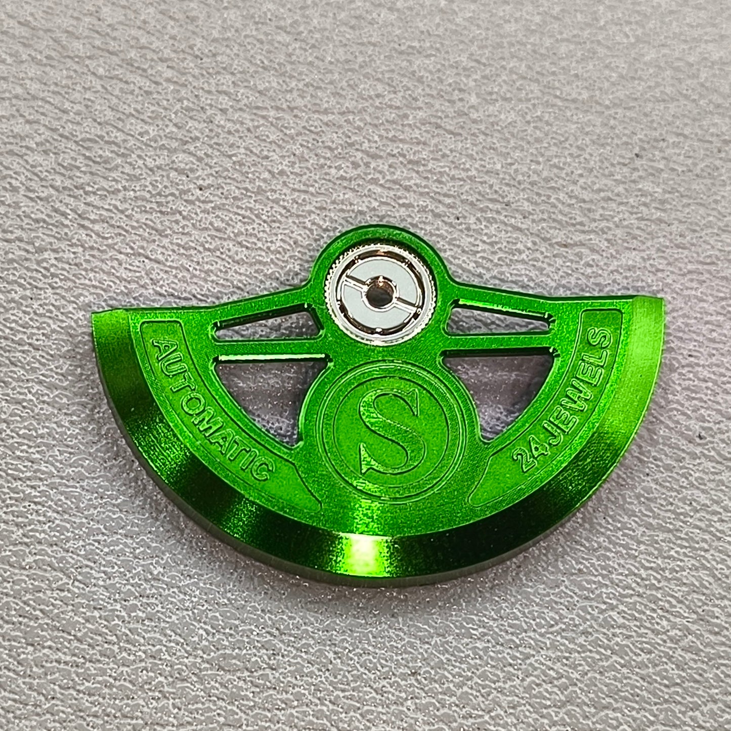 Green Hollow S Carved Modified Rotor Oscillating Weight for NH35 NH36 Movement