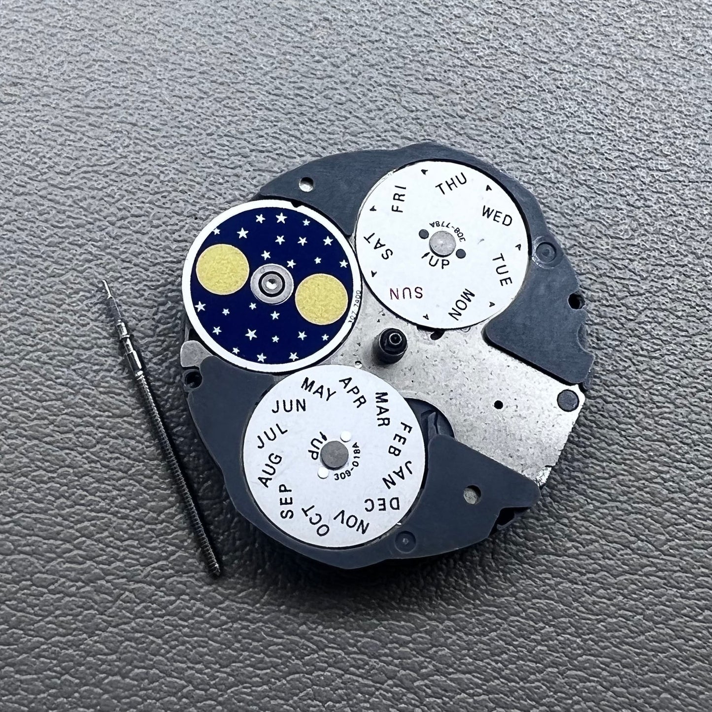 Japan Miyota 6P80 quartz watch movement repair part, precise replacement for 6380 models.