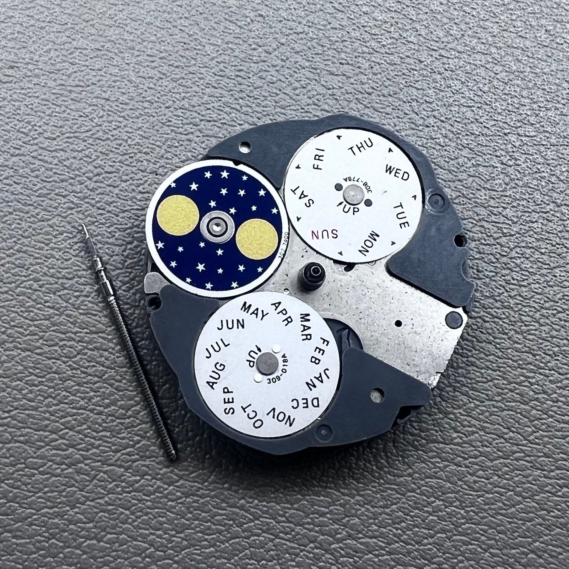 Japan Miyota 6P80 quartz watch movement repair part, precise replacement for 6380 models.