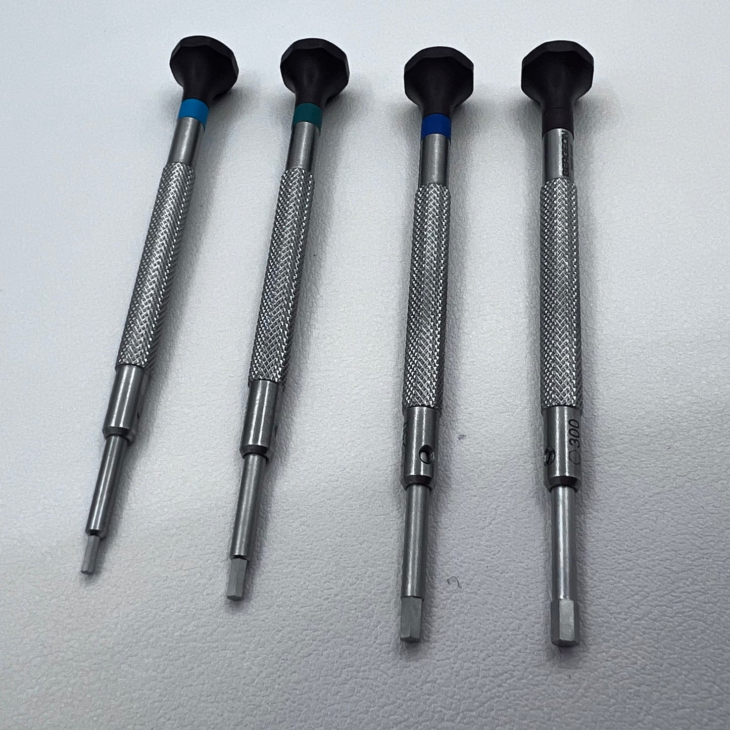 Swiss Bergeon 30081-HEX-P04 Hex Blade Screwdrivers Set of 4