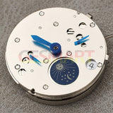 China Made Shanghai Silver Star Moon Phase@6 Automatic Mechanical Movement