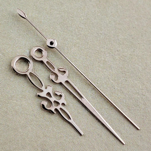 Aiguilles de montre creuses en forme de flocon de neige, couleur or rose, sans luminescence, pour NH35/36, NH38, NH72