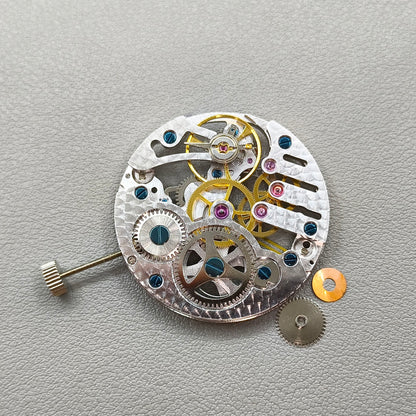 Seagull ST3600 6497 Hollow Silver Carved Hand Winding Mechanical Movement