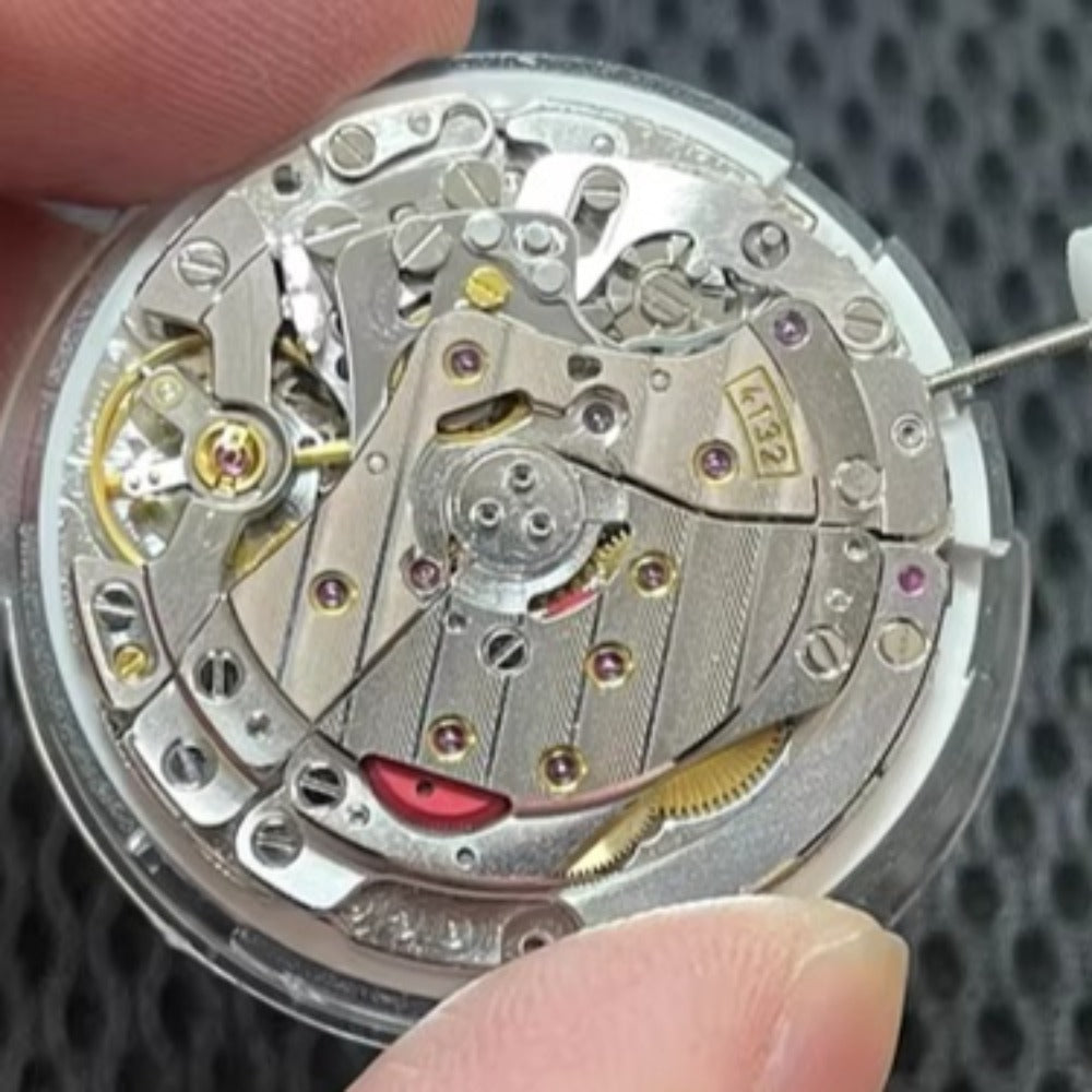 Shanghai 4132 mechanical watch part with SL6202 movement, precision gear component for China-made watches.