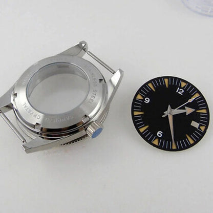 Modified 10ATM 41mm Sapphire Glass Watch Case Fit 8215 NH35 NH36 ETA 2824 2836