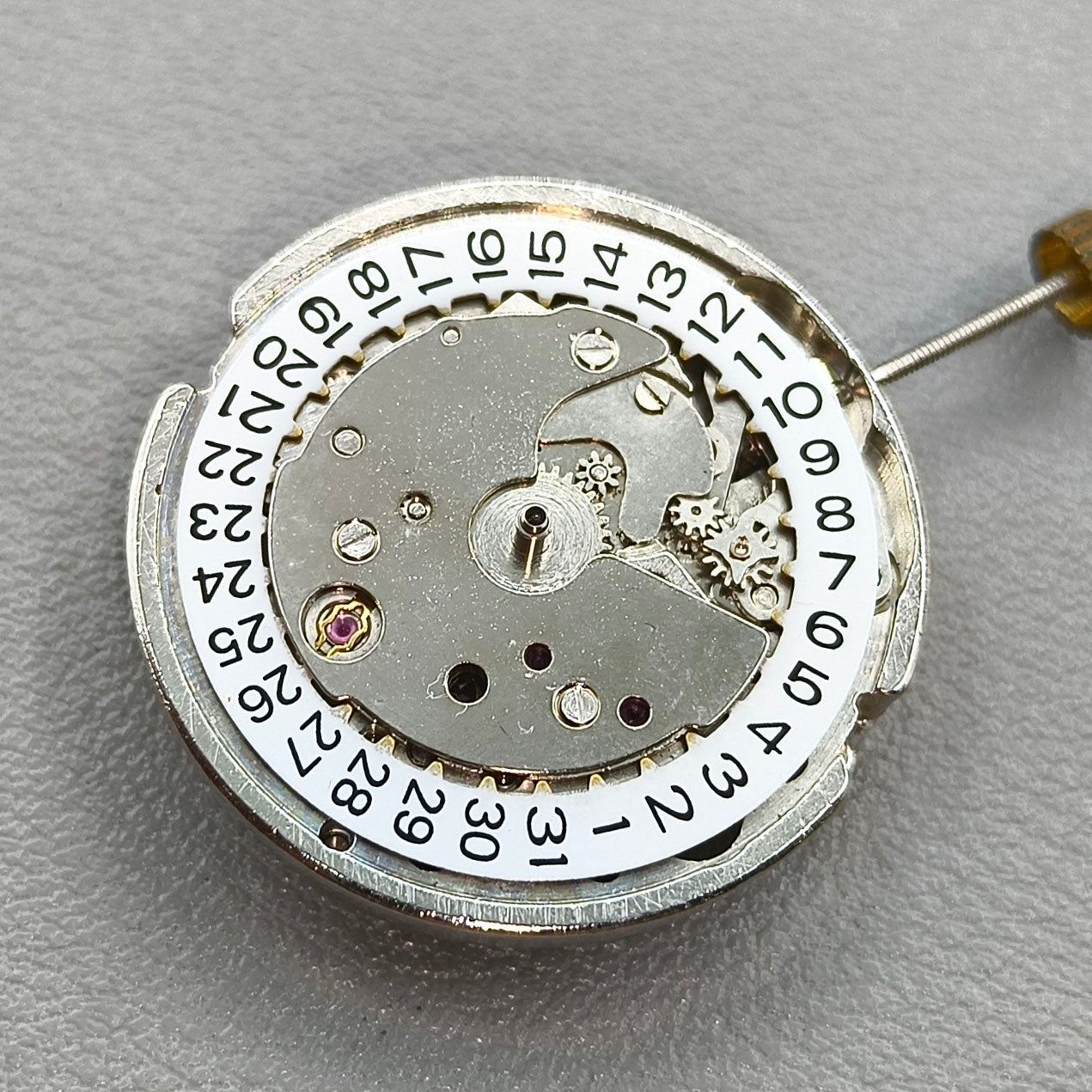 China 7120 Automatic Mechanical Watch Movement Single Calendar 3 Hands