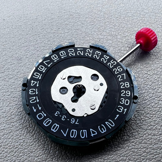 Japan Miyota 2115 Quartz Movement 3 Hands Black Disk