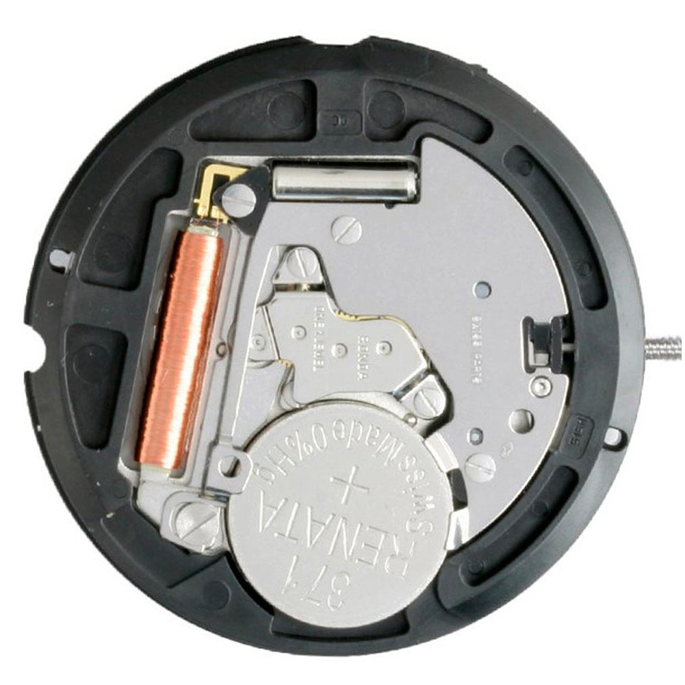 Ronda 515 24D quartz watch movement with date display at 3 o'clock, precision timekeeping accessory.