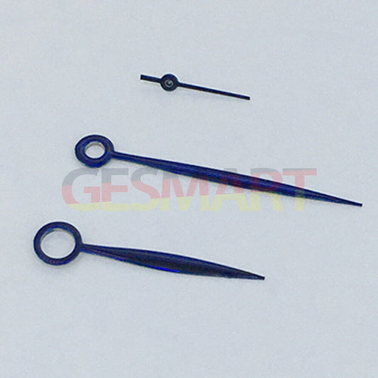 Blue polished watch hands for ST3600/ST3620/ETA6497/ETA6498 movement, sleek and precise accessory.